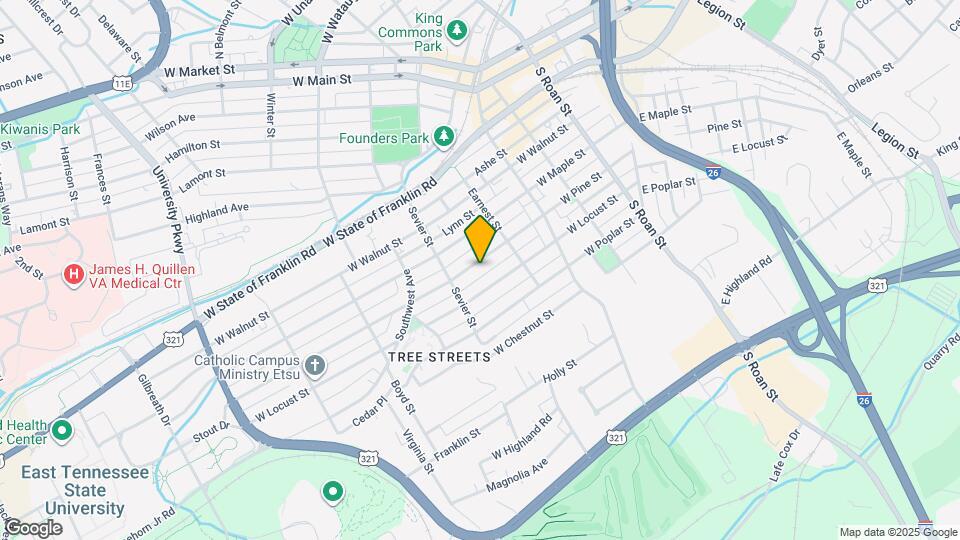 419 W Pine St Map and Location Details