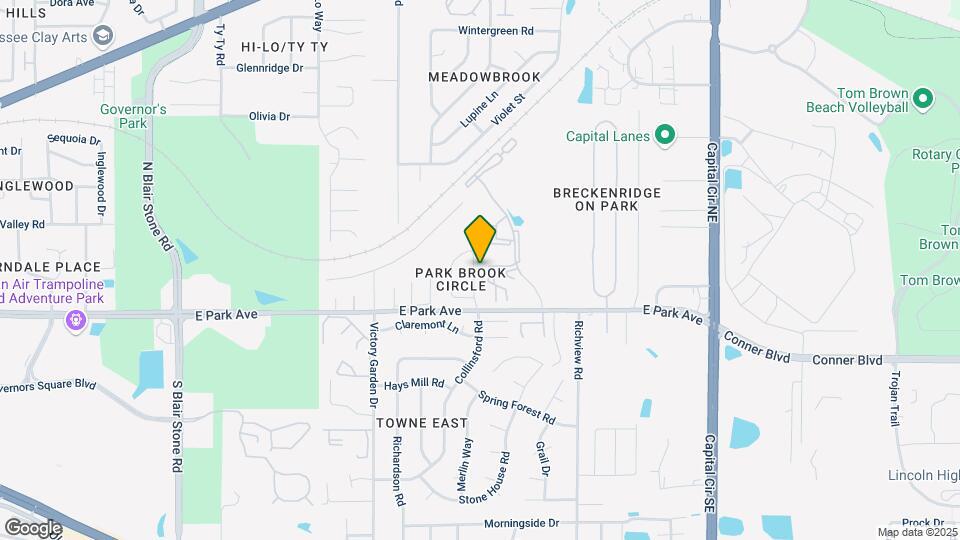 208 Parkbrook Cir Map and Location Details