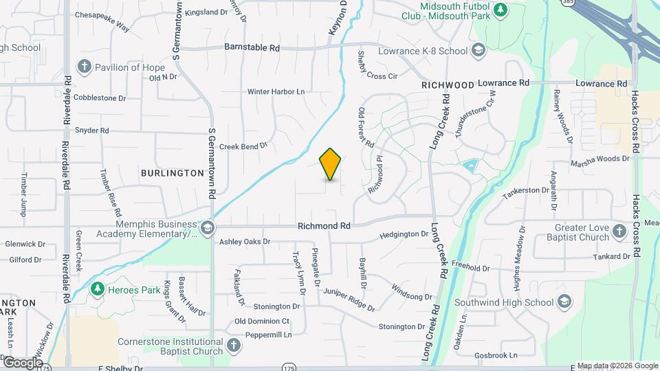 4348 Breeds Hill Dr Map and Location Details