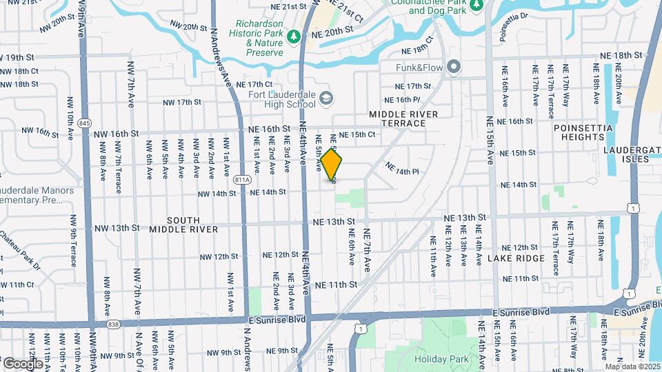 1405-1409 NE 5th Ter Map and Location Details