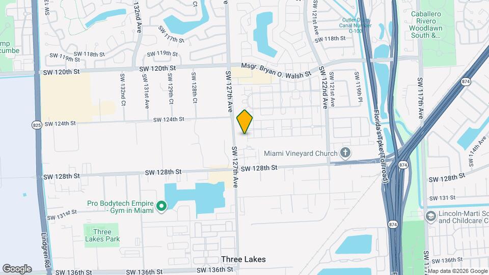 12542 SW 126th Ave Map and Location Details