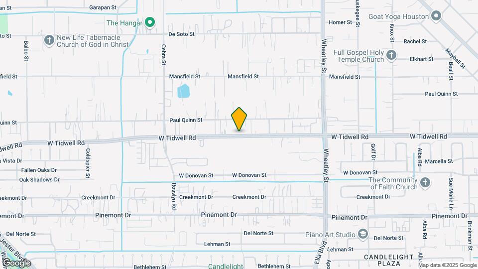 1640 W Tidwell Rd Map and Location Details