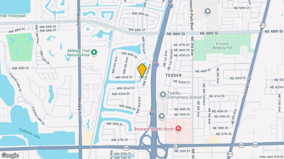 4305 NW 1st Terrace Map and Location Details