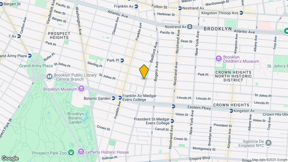 1486 Bedford Avenue Map and Location Details
