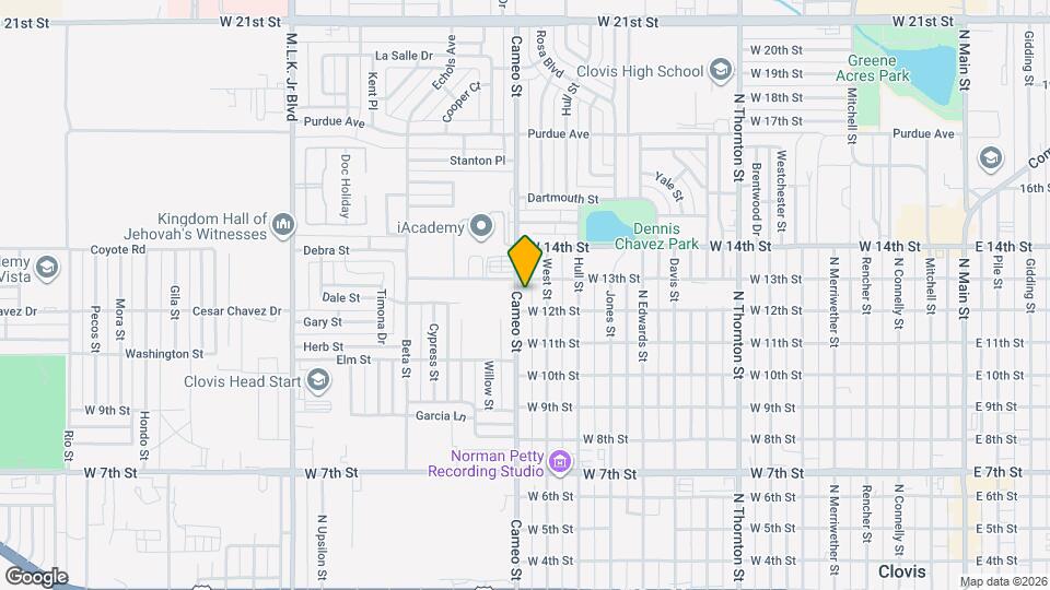 1209 Cameo St Map and Location Details