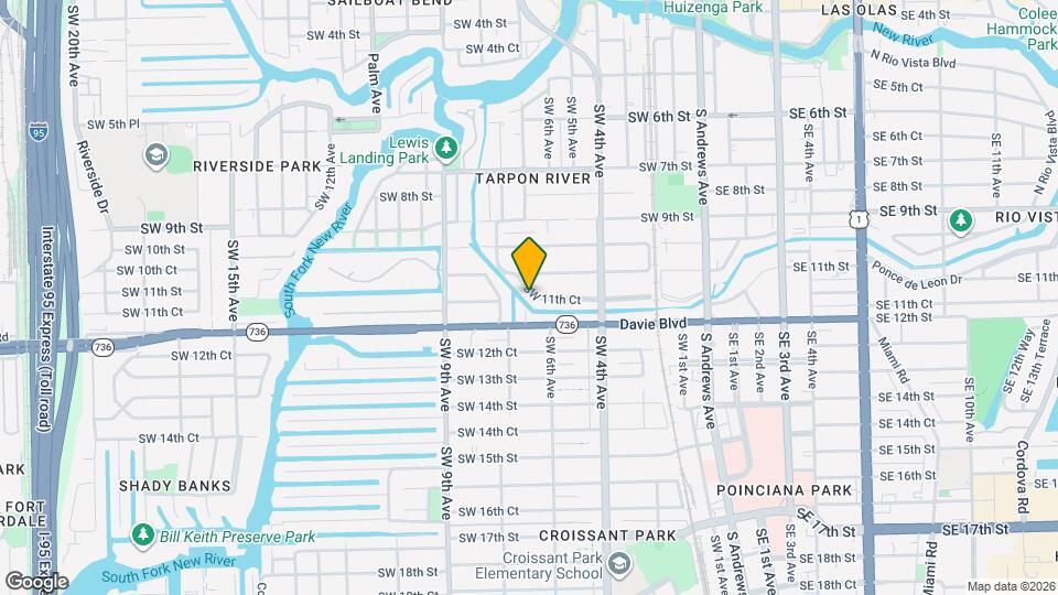 616 SW 11th Ct Map and Location Details