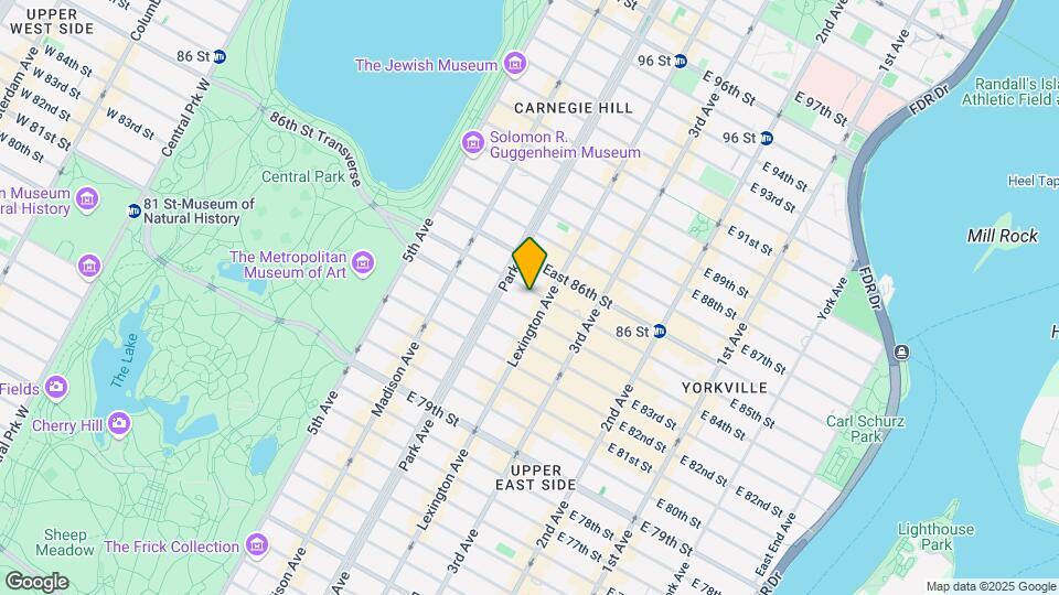 120 E 85th St Map and Location Details