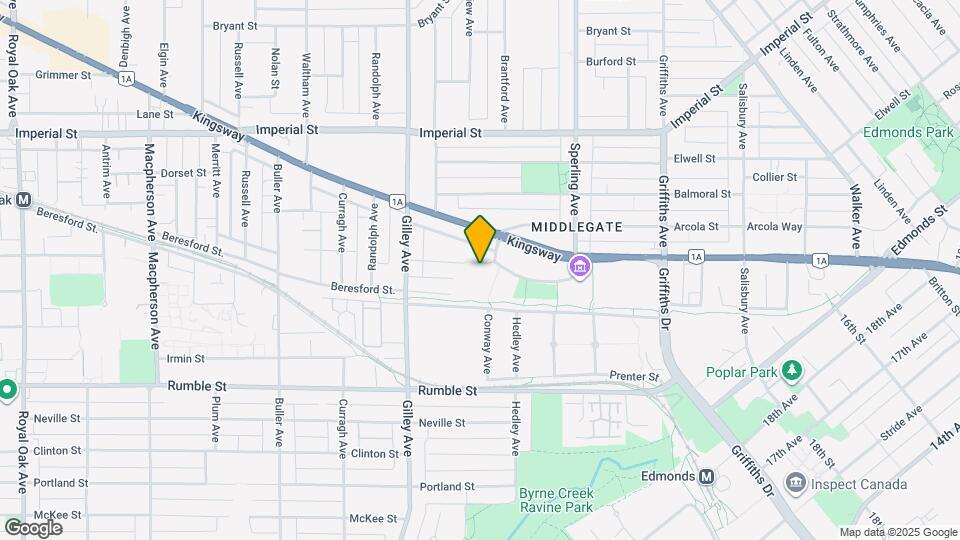 6588 Southoaks Crescent Map and Location Details