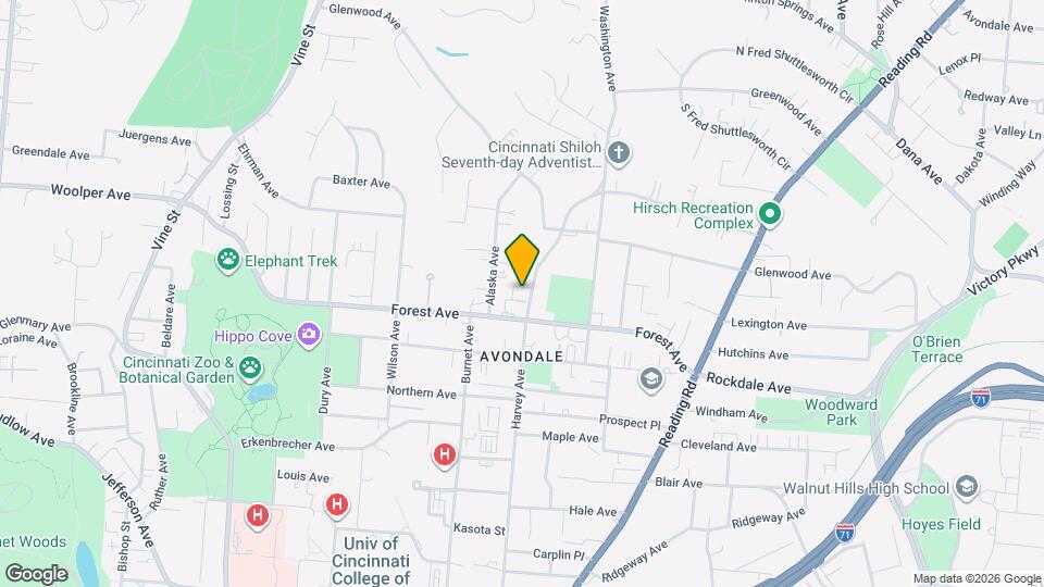 3549 Harvey Ave Map and Location Details