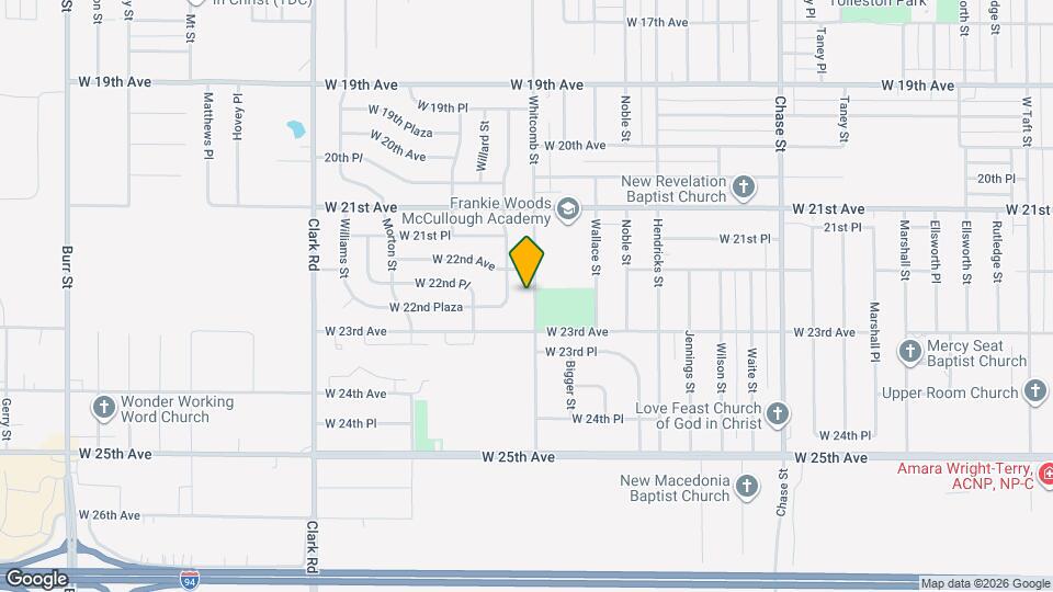2232 Whitcomb St Map and Location Details