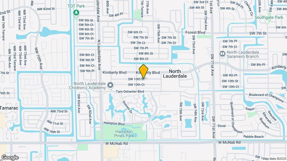 7720 SW 10th St Map and Location Details