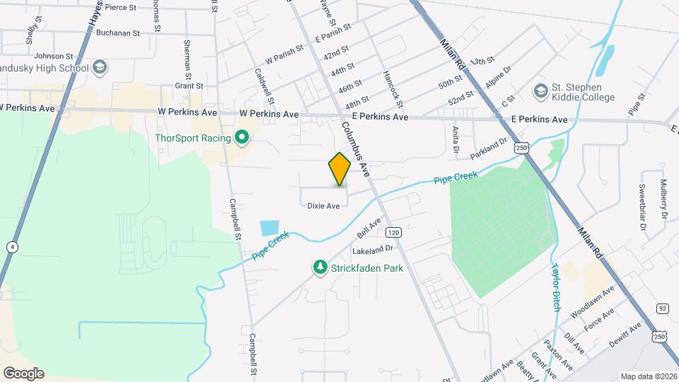 2701 Tremper Ave Map and Location Details