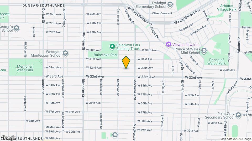 2954 W 32nd Ave Map and Location Details