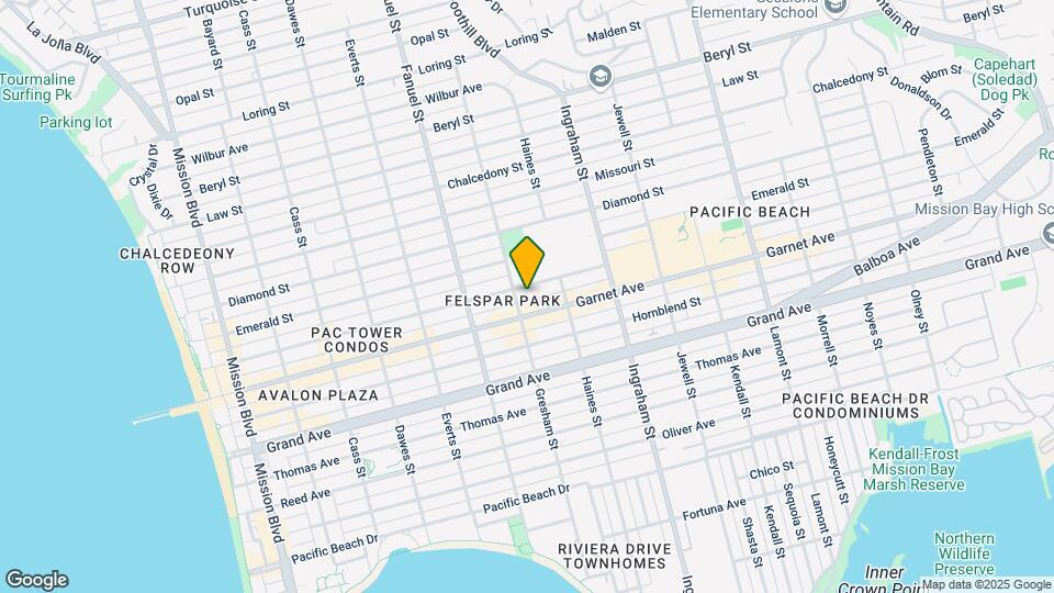 1413 Felspar St Map and Location Details
