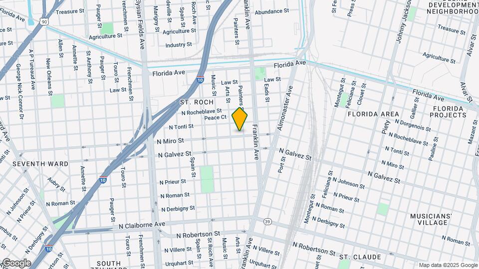 2529 N Miro St Map and Location Details