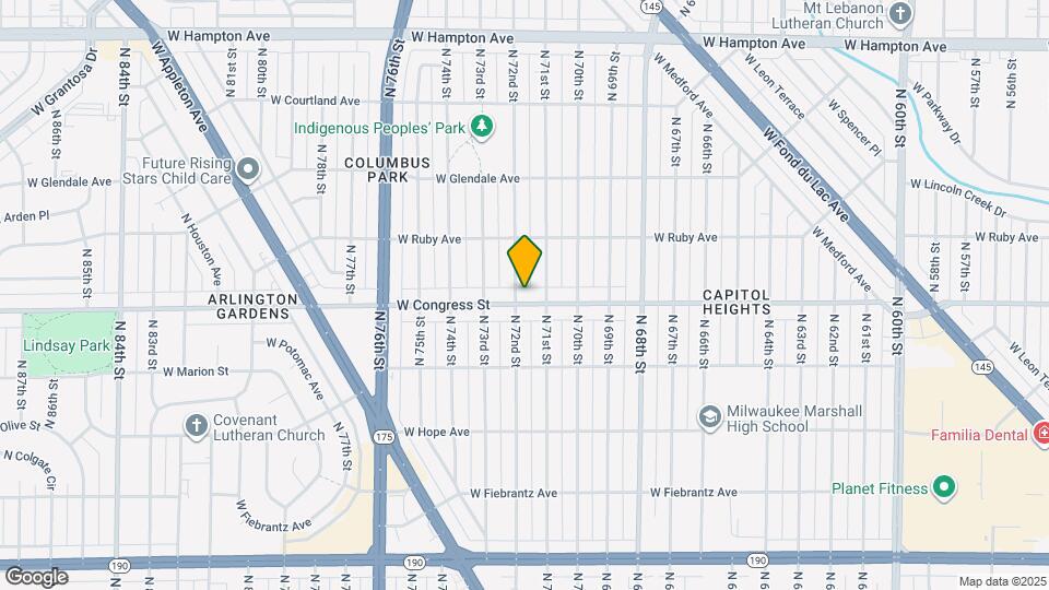 7126 W Congress St Map and Location Details