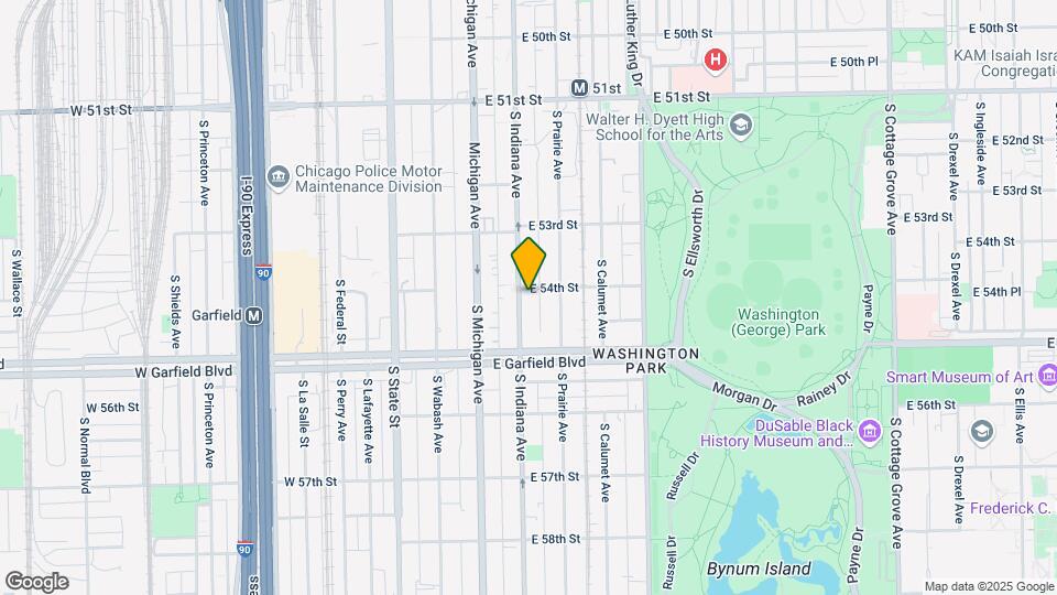 5407-5409 S Indiana Ave Map and Location Details