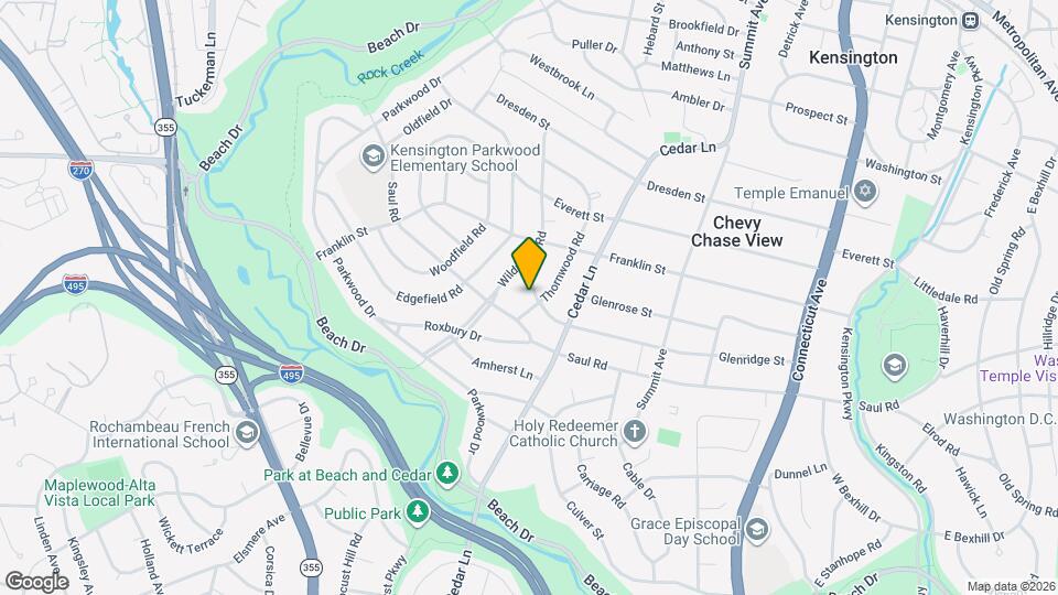 4408 Glenridge St Map and Location Details