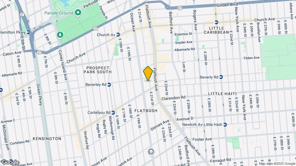 400 E 21st St Map and Location Details