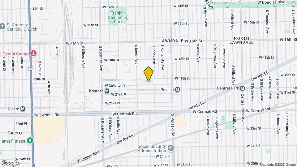 4120 W Cullerton St Map and Location Details