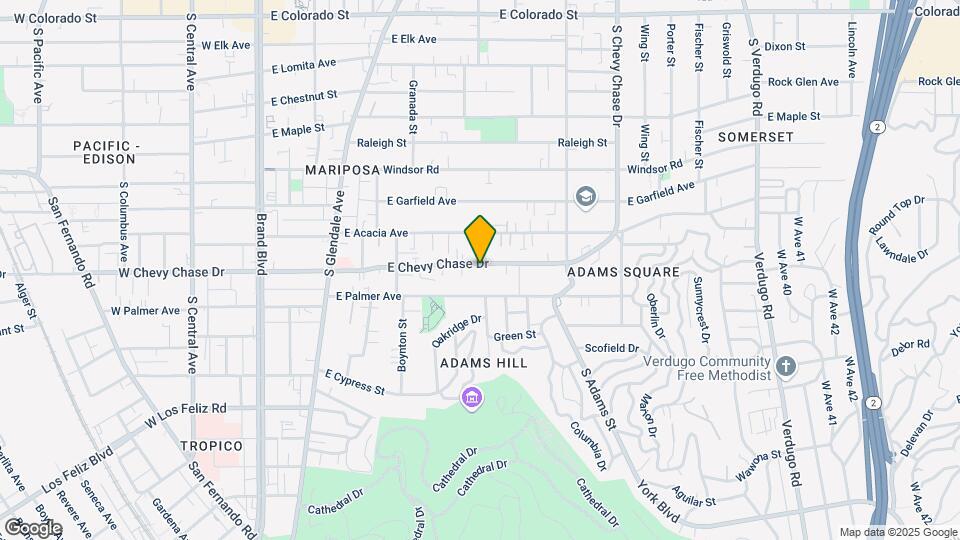 730 E Chevy Chase Dr Map and Location Details