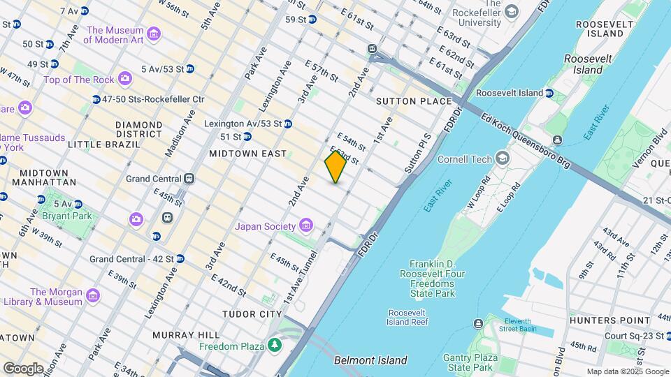 348 E 51st St Mapa y Detalles de la Ubicación