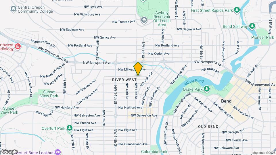 1133 NW Lexington Ave Map and Location Details