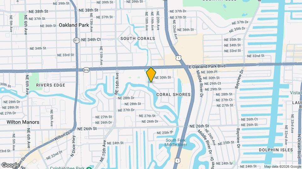 2925 Coral Shores Dr Map and Location Details