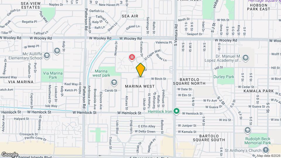 1400 Visalia St Map and Location Details