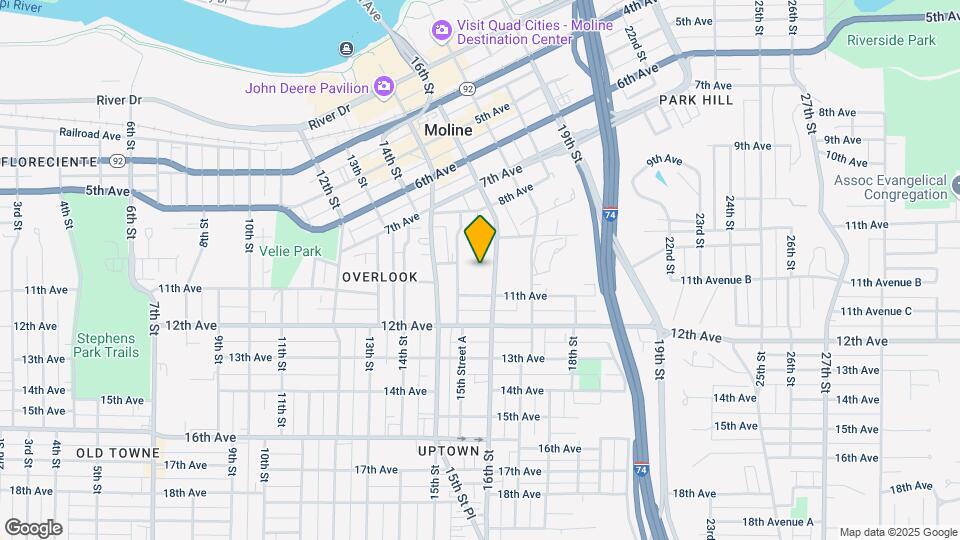 Moline High School Lofts Mapa y Detalles de la Ubicación