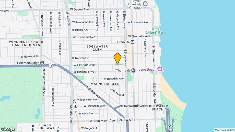5954-5956 N Magnolia Ave Mapa y Detalles de la Ubicación