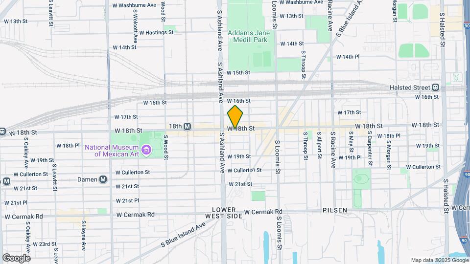 1531 W 18th St Map and Location Details