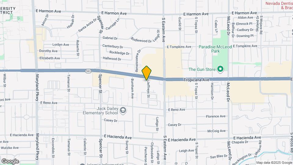 4955 Jeffreys St Map and Location Details