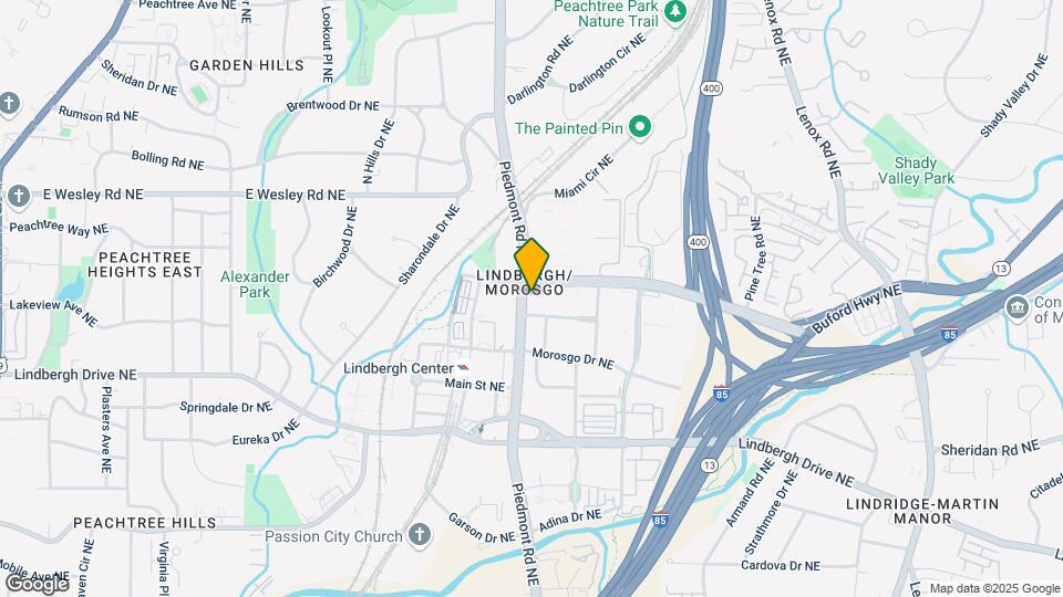 2591 Piedmont Rd NE, Unit 2029 Map and Location Details