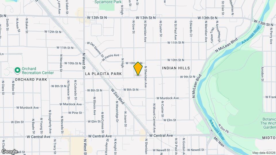 3310 W 9th St N Map and Location Details