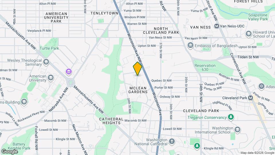 3611 38th St NW Map and Location Details