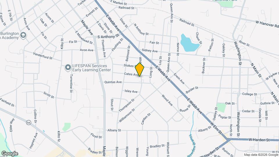 1407 Whitsett St Mapa y Detalles de la Ubicación