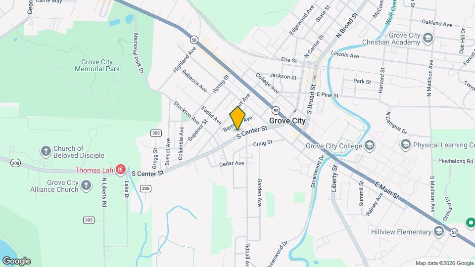 633 S Center St Map and Location Details