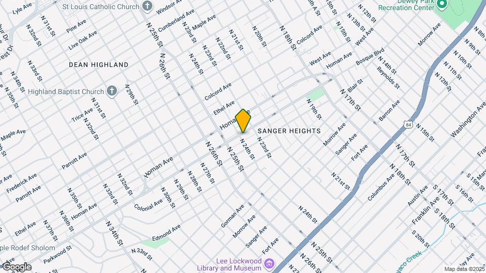 2324 Bosque Blvd Map and Location Details