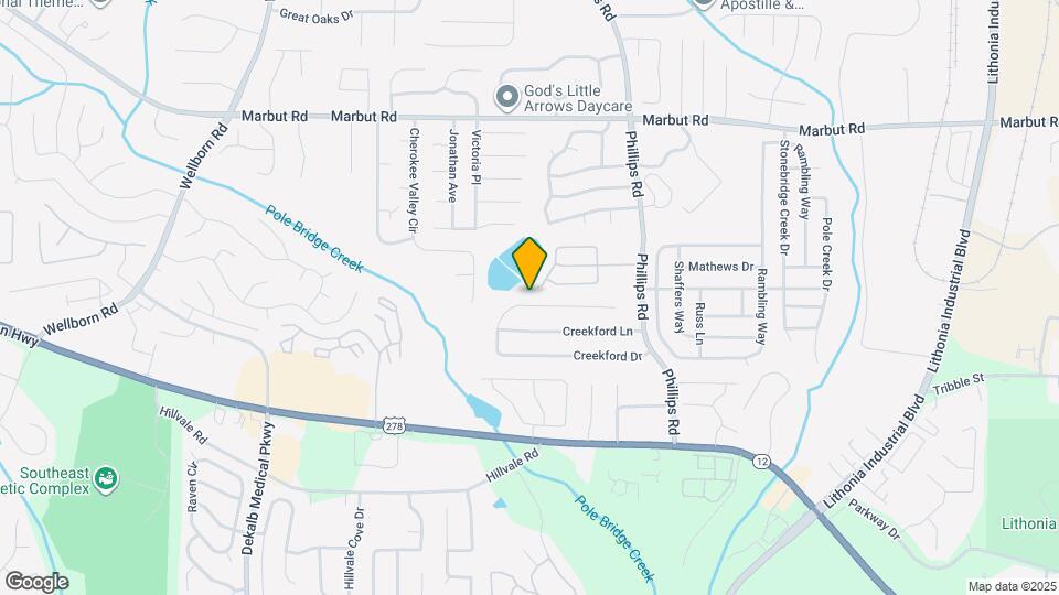 6111 Creekford Dr Mapa y Detalles de la Ubicación