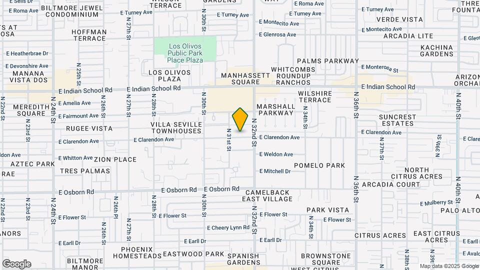 3102 E Clarendon Ave Map and Location Details
