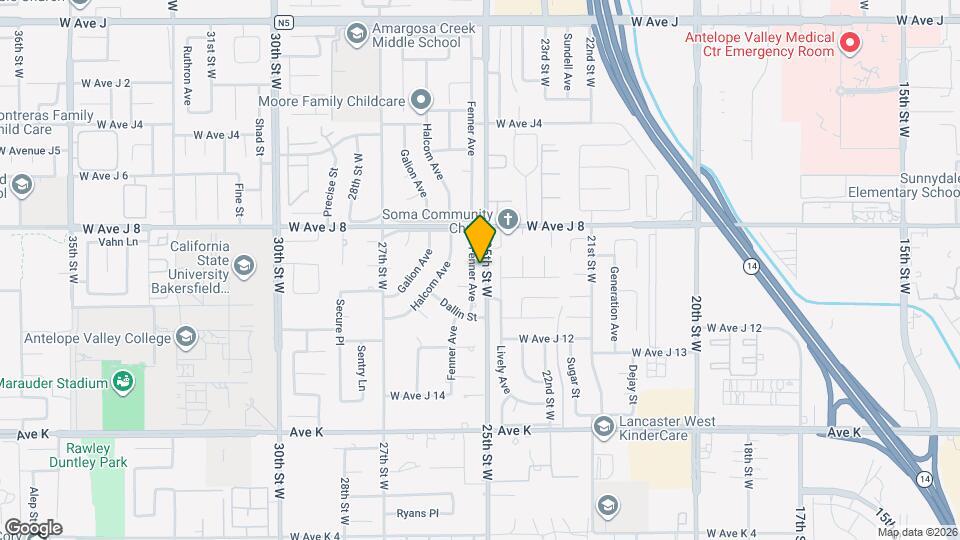 43922 Fenner Ave Map and Location Details