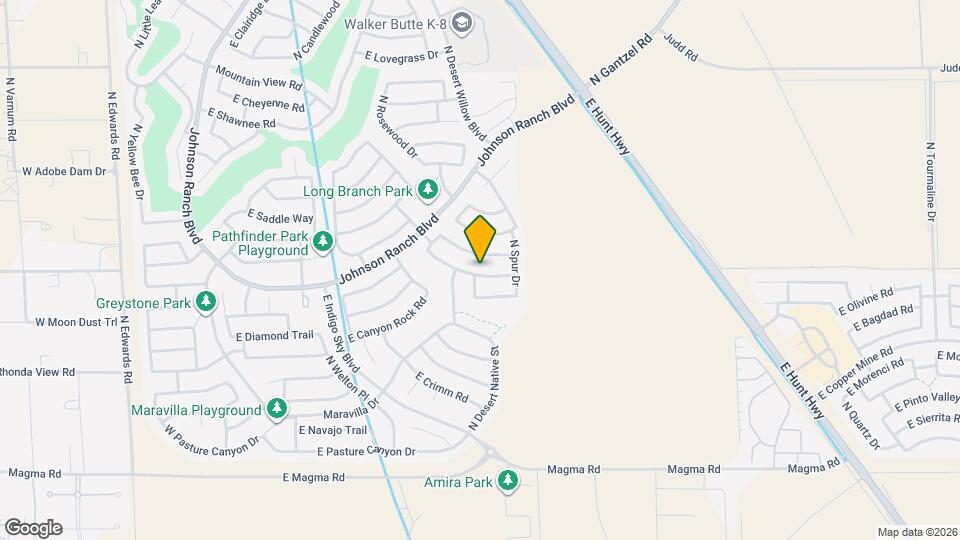 1170 E Desert Springs Way Map and Location Details