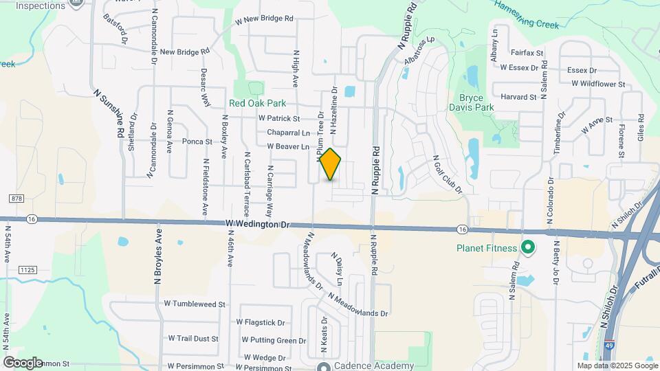 1237 N Sicily Ln Map and Location Details