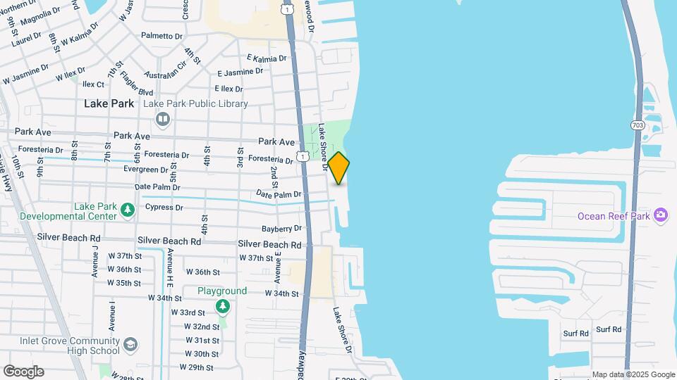 301 Lake Shore Dr Map and Location Details