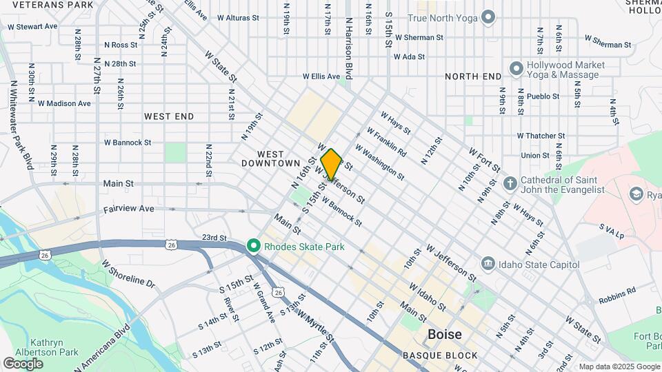 1417 W Jefferson St Map and Location Details