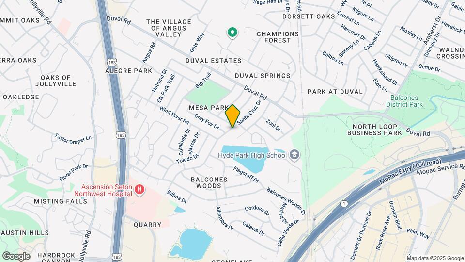 11619 Santa Cruz Dr Map and Location Details