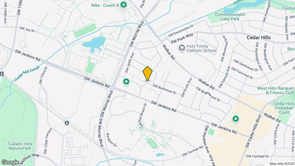 14095 SW Burlwood St Map and Location Details