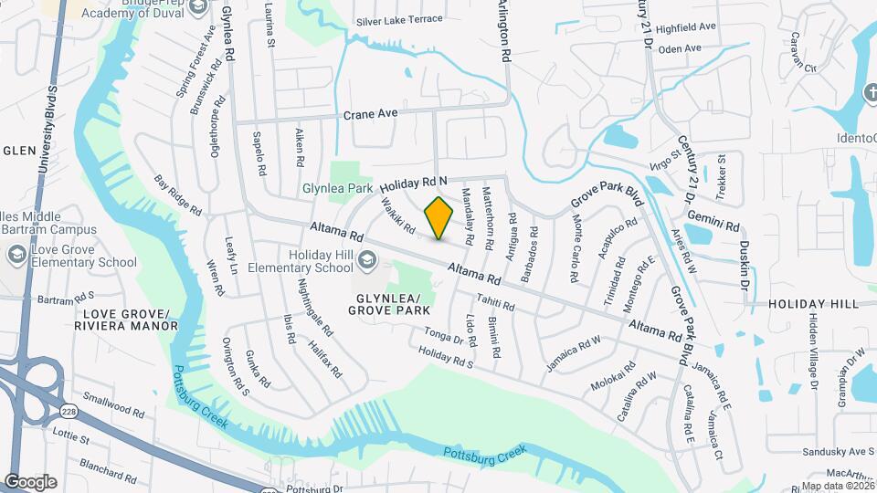 7104 Waikiki Rd Map and Location Details