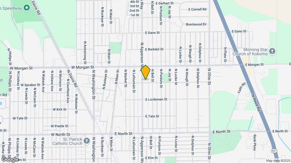 502 E Spraker St Mapa y Detalles de la Ubicación